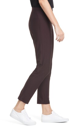 Eileen Fisher Stretch Crepe Slim Ankle Pants