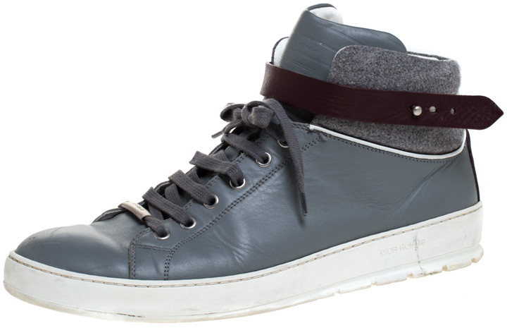 fabric high top sneakers