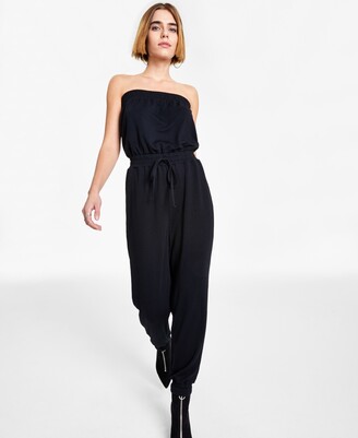 strapless pant jumpsuit