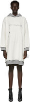 Thumbnail for your product : MM6 MAISON MARGIELA Off-White Reversible Hoodie Dress