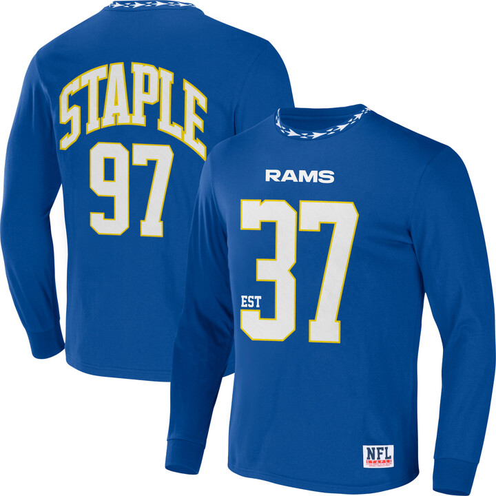 Staple Men's NFL x Royal Los Angeles Rams Core Team Long Sleeve T-Shirt