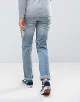 Thumbnail for your product : ASOS Stretch Slim Jeans In Vintage Mid Wash With Heavy Rips