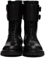 Thumbnail for your product : LEGRES Black Leather Military Combat Boots