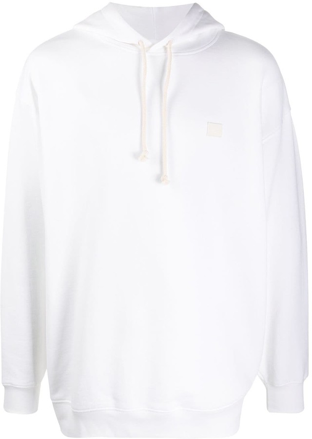 acne white hoodie