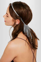 Thumbnail for your product : Miu Miu Fringed Silver-tone, Crystal And Bead Headband