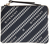 Thumbnail for your product : Givenchy Navy Diagonal Logo Zip Wallet