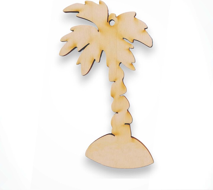 Personalized Palm Tree Ornament - Gift Art Beach Decor Tropical