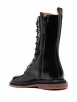 Thumbnail for your product : Buttero Polished-Leather Lace-Up Boots