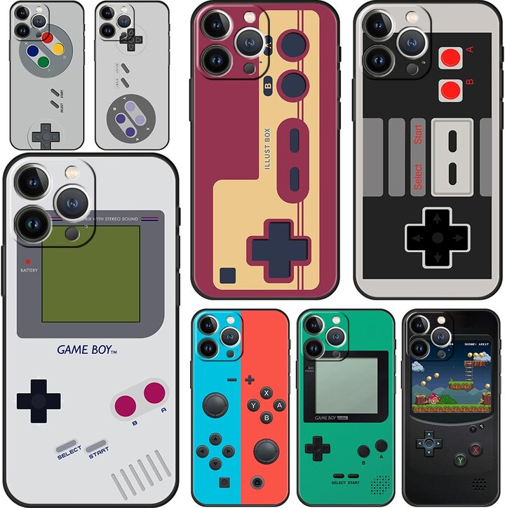 CreateXin Luxury Phone Case For Apple iPhone 11 15 14 Pro MAX 12 13 7 8 Plus X XR XS MAX SE Cover Funda Video Game Boy Vintage GamePad