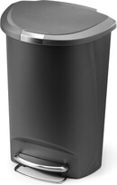 Thumbnail for your product : Simplehuman 50 Liter / 13 Gallon Semi-Round Kitchen Step Trash Can with Secure Slide Lock, Plastic