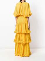 Thumbnail for your product : MSGM tiered ruffle maxi dress