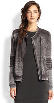 Thumbnail for your product : Splendid Enfield Heathered Jersey Moto Jacket