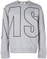 Thumbnail for your product : MSGM logo embroidered sweatshirt