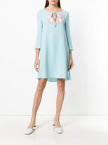 Thumbnail for your product : Moschino Boutique embroidered neckline dress