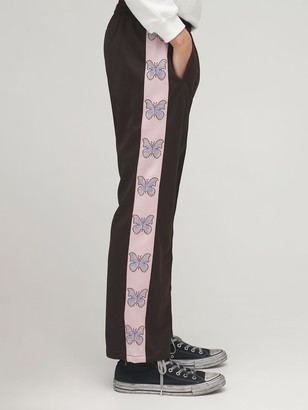 MAISON EMERALD Butterfly Embellished Track Pants