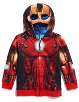 Thumbnail for your product : JEM 'Marvel Avengers - Iron Man/Captain America' Reversible Hoodie (Toddler Boys & Little Boys)