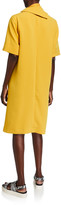Thumbnail for your product : 3.1 Phillip Lim Short-Sleeve Crepe Dress w/ Removable Scarf