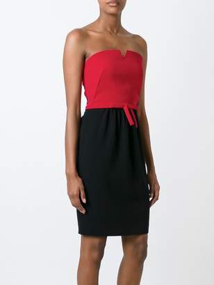 Moschino Boutique front bow bustier dress