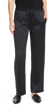 Eileen Fisher Pull-On Straight Leg Recycled Polyester Pants