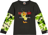 Thumbnail for your product : Bape Kids Woodland Camo Baby Milo® cotton jersey top