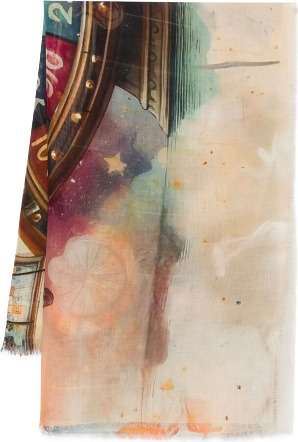 D'aniello Graphic-Print Scarf