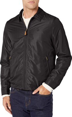 Izod Men's Golf Jacket with Faux Leather Tabs