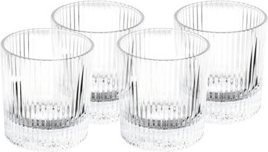 Gibson Home Acropolis 5 Piece Decanter and Double Old Fashioned Glasses Set