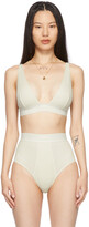 Thumbnail for your product : SKIMS Off-White Cotton 2.0 Plunge Bra