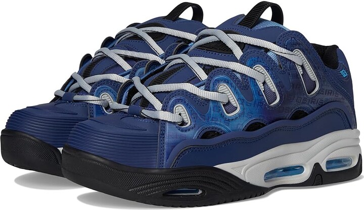 Osiris D3 2001 Men's Skate Shoes Navy/Grey/Blue : 7 D - Medium, Textile