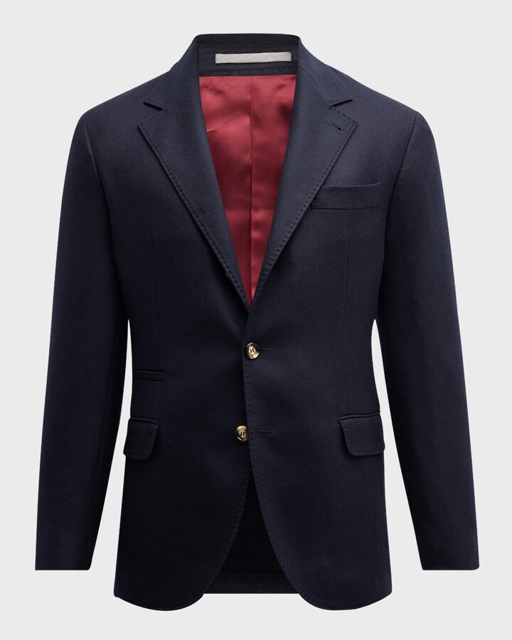 Brunello Cucinelli Men's Cashmere Three-Button Sport Coat