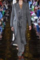 Thumbnail for your product : Stella McCartney Wool And Cotton-blend Straight-leg Pants - Dark gray