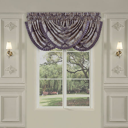 Five Queens Court Dominique Rod Pocket Energy Saving Light-Filtering Single Curtain Panel