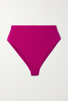Thumbnail for your product : Mara Hoffman Imina Recycled Stretch-matelassé Bikini Briefs - Magenta - medium