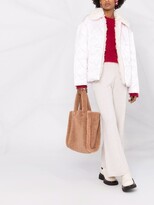 Thumbnail for your product : Miu Miu Quilted Shearling-Collar Jacket