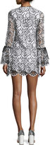 Thumbnail for your product : Alexis Rustam Lace Mini Dress, Black/White