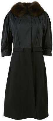 Louis Vuitton Black Fur Coats