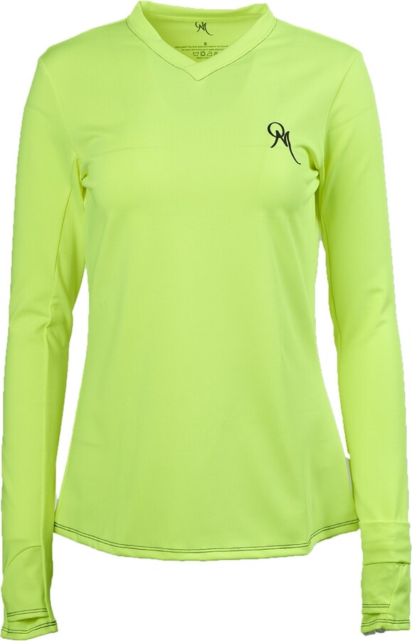 Observamé® Women's Yellow / Orange Painite V Neck Watchopening Shirt - Neon  Yellow - ShopStyle Tops