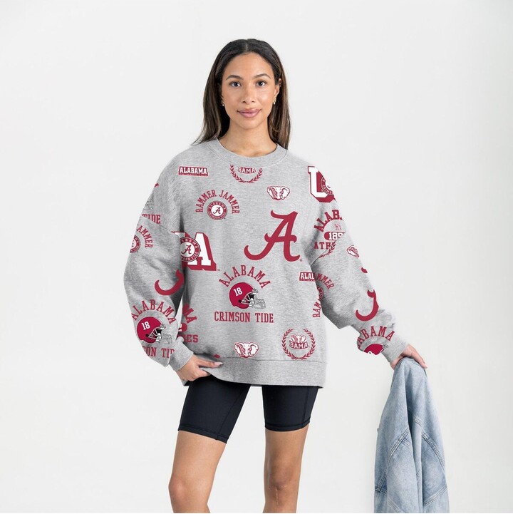 Gameday Couture Women's Gray Alabama Crimson Tide Always on Repeat Fleece Sweatshirt