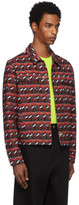 Thumbnail for your product : Kenzo Black and Red Denim Rice Bags Jacket