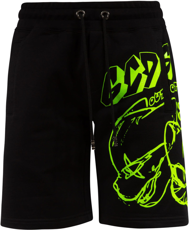 Black and lime green shorts Clearance