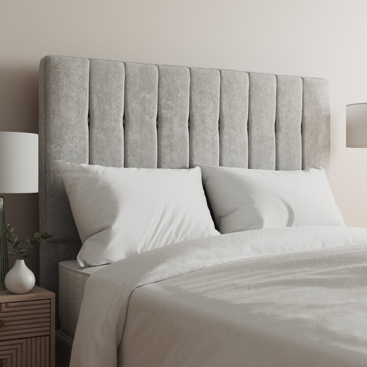 Dunelm Chenille Double Tansden Headboard Grey ShopStyle