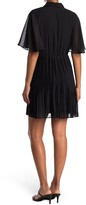 Thumbnail for your product : Laundry by Shelli Segal Laundry by Shellli Segal Pleated Flutter Sleeve Mini Dress