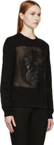 Thumbnail for your product : Versus Black Embroidered Lion Sweatshirt