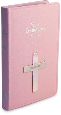 NEW Whitehill Bible New Testament Sterling Silver Pink