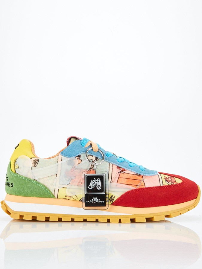 multi coloured trainers womens
