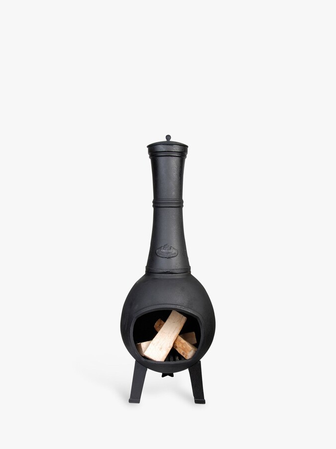 Fallen Fruits Traditional Cast Iron Chiminea Firepit, Bronze ShopStyle