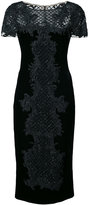 Marchesa - bead embroidery fitted dress