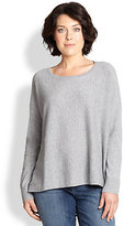 Thumbnail for your product : Eileen Fisher Eileen Fisher, Sizes 14-24 Cashmere Boxy Sweater