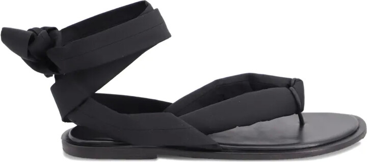 Ganni Puffy Wrap Sandals