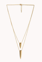Thumbnail for your product : Forever 21 Layered Spike Necklace